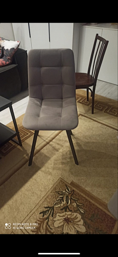 Стул на металлокаркасе Чилли черный / зеленый фото покупателя 1032