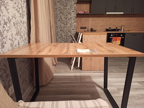 Стол раскладной Лота Лофт 120 25 мм юта / черный матовый фото покупателя 134