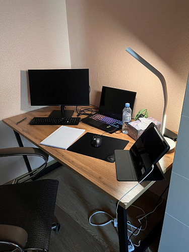 Стол раскладной Лота Лофт 120 25 мм юта / черный матовый фото покупателя 44