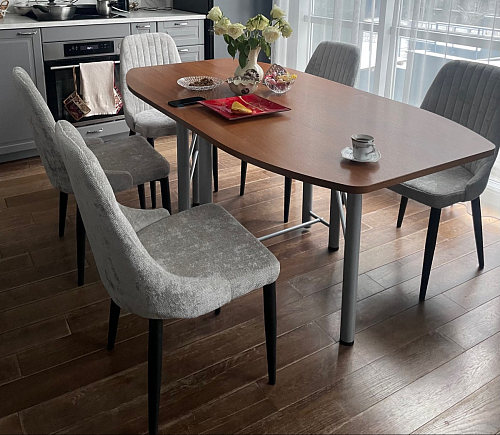 Стул на металлокаркасе Kora white / gray фото покупателя 348