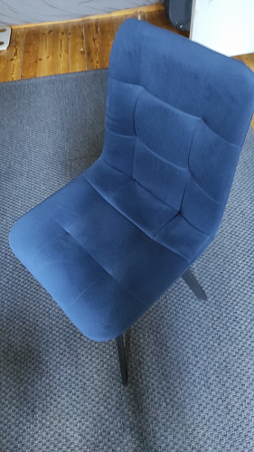 Стул на металлокаркасе Чилли К черный / зеленый фото покупателя 423