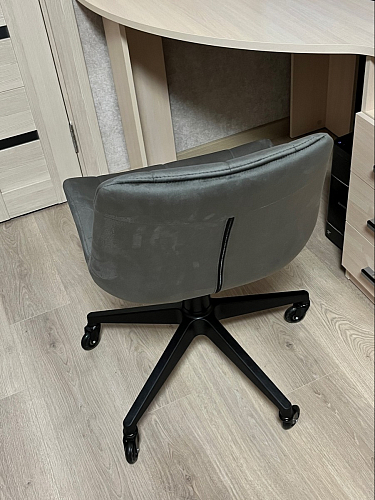 Кресло Келми 1  / AV 245 белый каркас синий микровелюр (neo 25) фото покупателя 6