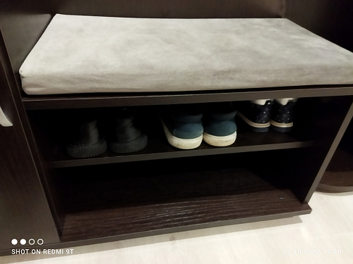 Обувница Аврора дуб млечный / венге фото покупателя 38