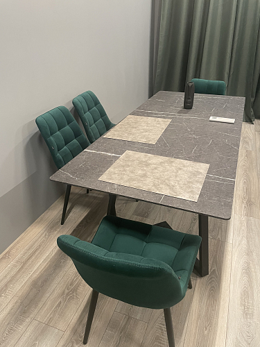 Стул на металлокаркасе Алст velutto 52 / черный фото покупателя 2