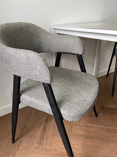 Стул на металлокаркасе Twin серый / черный фото покупателя 5