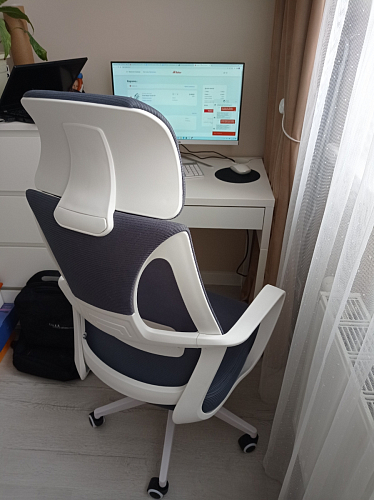 Компьютерное кресло Golem dark gray / white фото покупателя 18