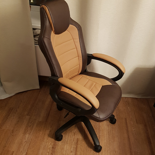 Компьютерное кресло Kadis коричневое / бежевое фото покупателя 3