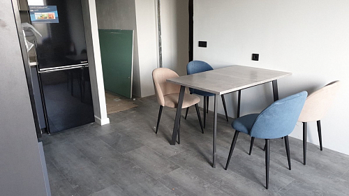 Стол раскладной Колон Лофт 120 32 мм дуб галифакс табако / черный матовый фото покупателя 122