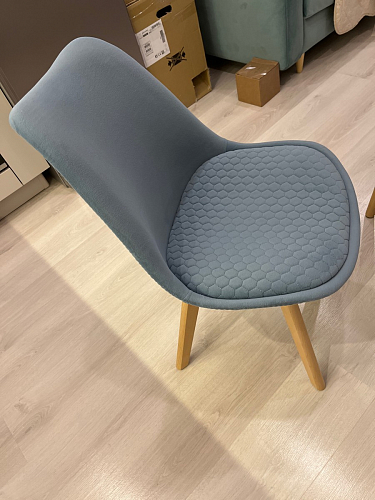 Стул Bonuss blue / wooden legs фото покупателя 78