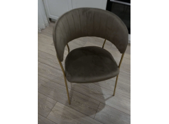 Стул на металлокаркасе Kamelia темно-серый / золотой фото покупателя 18