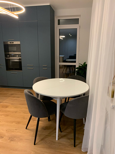 Стул на металлокаркасе Gabi green / black / silver фото покупателя 29