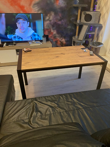 Стол Центавр дуб галифакс / черный матовый фото покупателя 5