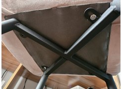 Стул на металлокаркасе Баодин К крутящийся фиолетовый teddy 944 / черный фото покупателя 7