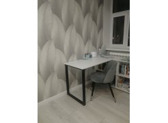 Стул на металлокаркасе Gabi 1 бежевый / черный с серебряными наконечниками фото покупателя 153