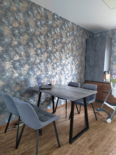 Стул на металлокаркасе Челси К крутящийся бирюзовый / черный фото покупателя 231