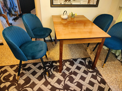 Стул на металлокаркасе Gabi 1 light purple / black фото покупателя 831