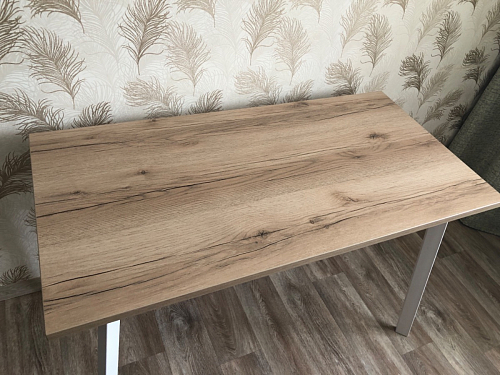 Стол Тринити Лофт 140 25 мм дуб делано темный / белый фото покупателя 216