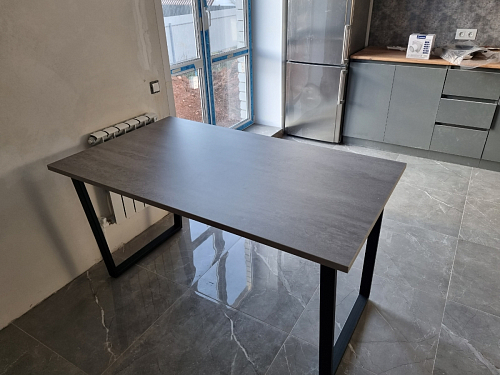 Стол раскладной Лота Лофт 120 25 мм юта / черный матовый фото покупателя 306