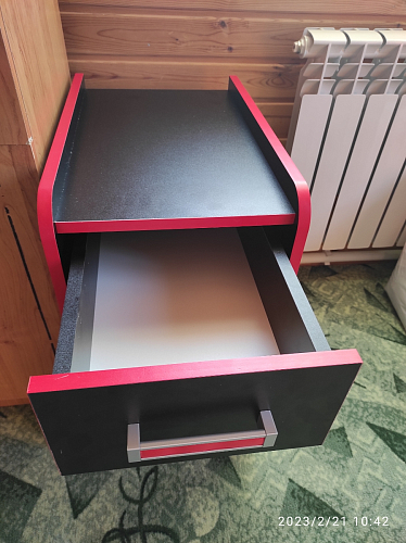 Тумба Ханна черная / красная  - Уцененный экземпляр фото покупателя 77
