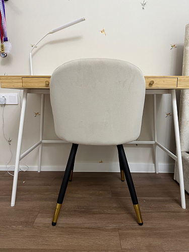 Стул на металлокаркасе Gabi latte / gold / black фото покупателя 253