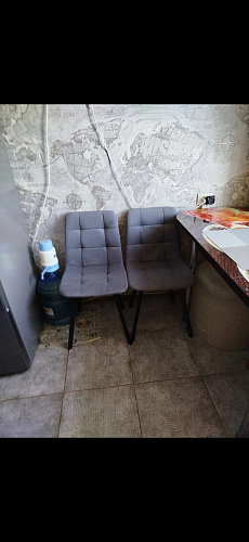 Стул на металлокаркасе Чилли К кирпичный / черный фото покупателя 506