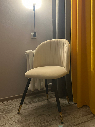 Стул на металлокаркасе Gabi latte / gold / black фото покупателя 208