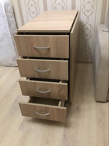 Стол-книжка Глория 606 М с ящиками дуб сонома фото покупателя 18