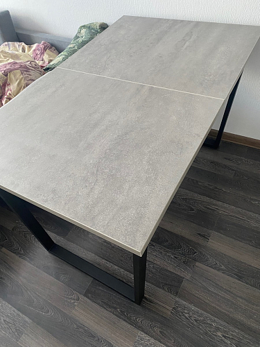 Деревянный стол Лота Лофт 120х75 белый матовый / дуб крафт золотой фото покупателя 838