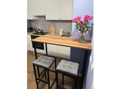 Барная стойка Дилан Лофт 120х40х90 бетон светлый фото покупателя 188