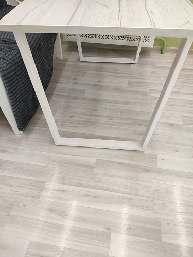 Деревянный стол Лота Лофт 120х75 белый матовый / дуб крафт золотой фото покупателя 370