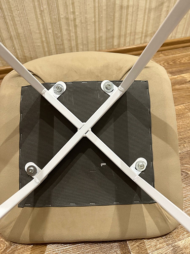 Стул на металлокаркасе Чилли светло-серый / белый каркас фото покупателя 134