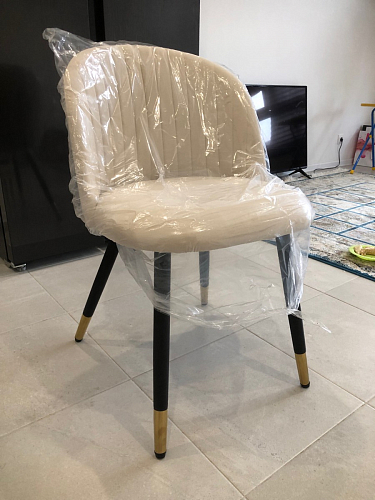 Стул на металлокаркасе Gabi 1 light purple / black фото покупателя 372