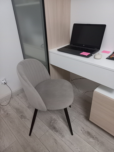 Стул на металлокаркасе Gabi gray / black фото покупателя 501