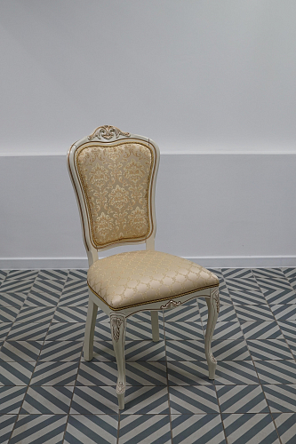 Стул Руджеро патина золото / молочный из шоурума 2