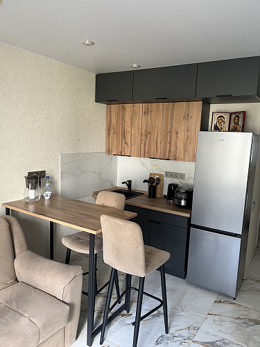 Барная стойка Дилан Лофт 120х40х98 дуб делано темный фото покупателя 212