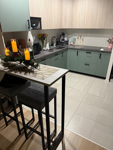 Барная стойка Дилан Лофт 120х40х98 дуб делано темный фото покупателя 167