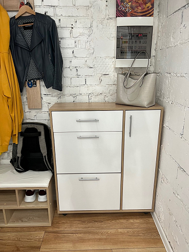 Обувница ТП-4 дуб сонома / белый фото покупателя 8