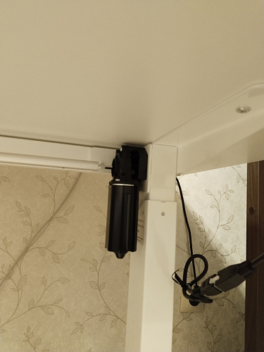 Компьютерный стол Маркос с механизмом подъема 120х75х75 черный / кантри орех фото покупателя 19