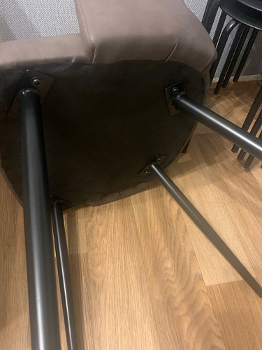 Стул на металлокаркасе Konor champagne / black фото покупателя 2