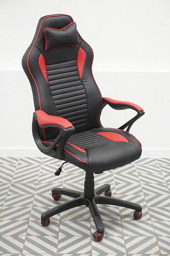 Компьютерное кресло Leon красное / черное из шоурума 2