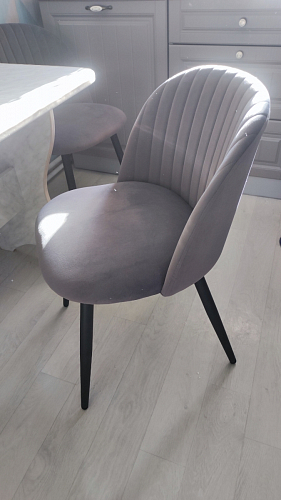 Стул на металлокаркасе Gabi latte / gold / black фото покупателя 190