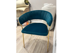 Стул на металлокаркасе Kamelia зеленый / золото фото покупателя 48