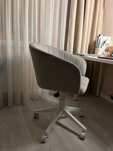 Компьютерное кресло Тибо confetti chocolate / белый фото покупателя 188