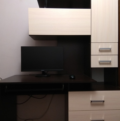 Стол компьютерный Джаз-17 белый правый фото покупателя 38