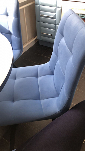 Стул на металлокаркасе Чилли К черный / зеленый фото покупателя 162