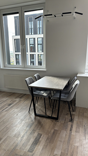 Стол Лота Лофт 140 25 мм черный матовый / бетон фото покупателя 535