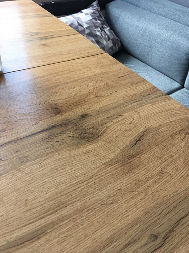 Деревянный стол Лота Лофт 120х75 белый матовый / дуб крафт золотой фото покупателя 46