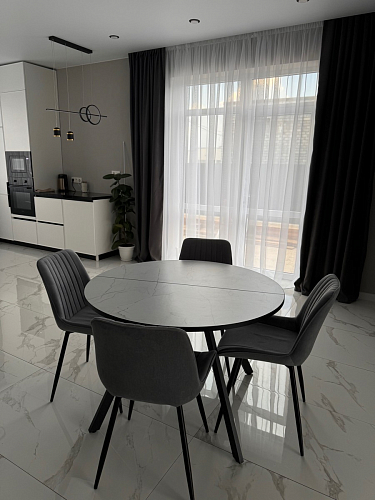 Стул на металлокаркасе Седа К кирпичный / черный фото покупателя 85