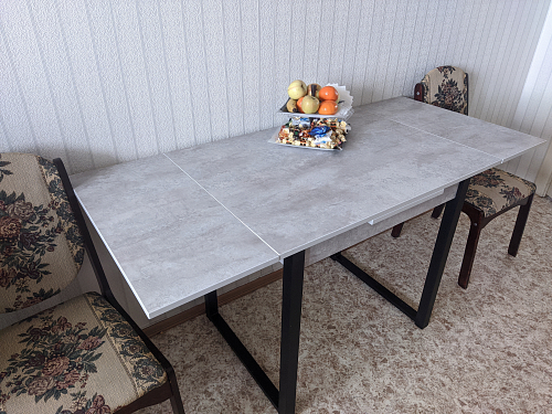 Стол Форли бетон / черный матовый фото покупателя 59