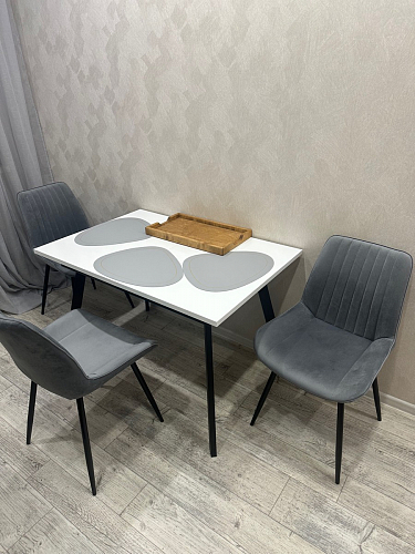 Стул на металлокаркасе Седа К латте / черный фото покупателя 235